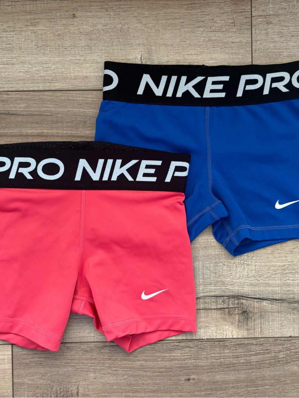 Nike Kids Pro Shorts - Pink & Blue